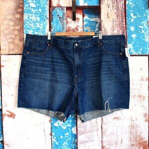 Women's Old Navy Slouchy Straight Cut-Off Jean Shorts 5" Inseam SIZE 24 Tulip
